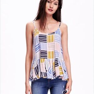 Old Navy Striped Multicolor Women's Tank Top